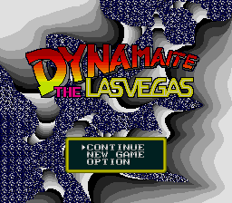 Dynamaite the Las Vegas Title Screen